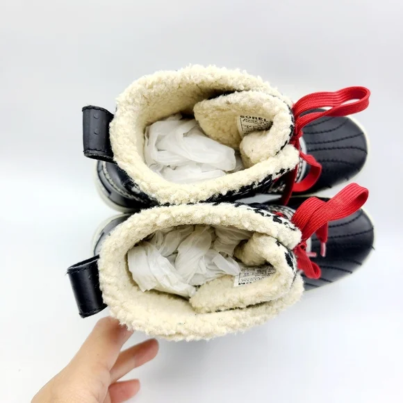 SOREL Tivoli Tweed Houndstooth Boots Size 5 Lace Up Waterproof Rain Snow - Picture 9 of 15